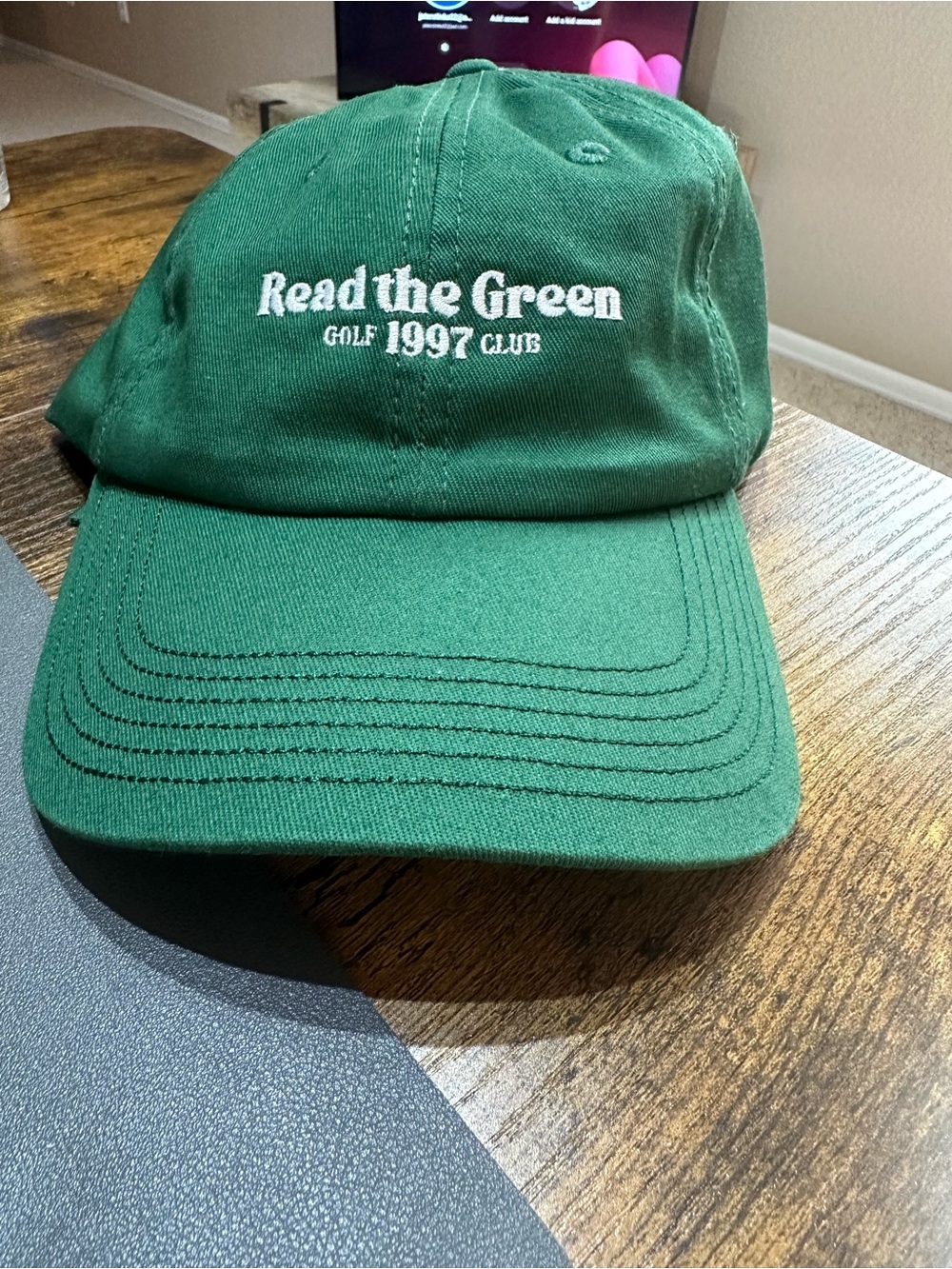 Read the Green 1997 Club Embroidered Green Baseball Cap
